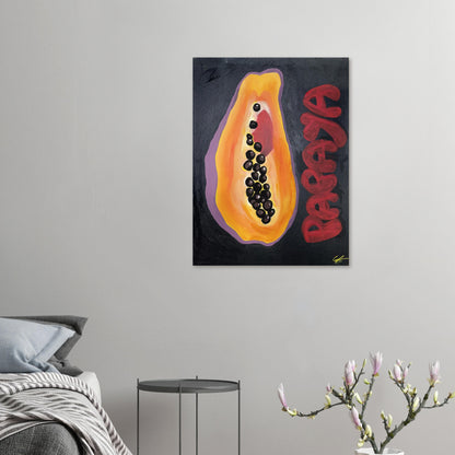 Papaya - Originalmålning i akryl