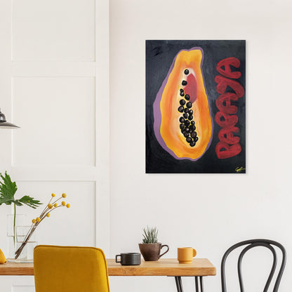 Papaya - Originalmålning i akryl